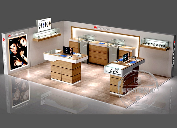 華為手表展柜訂制-中強(qiáng)展柜廠